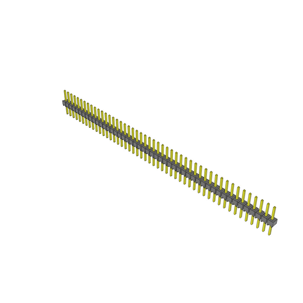 Samtec-TSW-148-08-T-S Embases de raccordement et réceptacles PCB Conn Unshrouded Header HDR 48 POS 2.54mm Solder ST Top Entry Thru-Hole Bulk