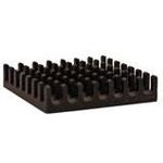 Heat Sink Passive BGA Pin Array Adhesive Aluminum 8.3°C/W Black Anodized
