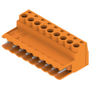 Weidmuller-1627160000 Blocs de raccordement de terminaux Conn Terminal Block M 9 POS 5.08mm Screw RA Cable Mount 14A Box