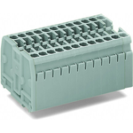 Compact Block Terminal Strip, with snap-in mounting feet, for plate thickness 0.6 - 1.2 mm, Fixing hole 3.5 + 0.1 mm Dia, 3-Pole