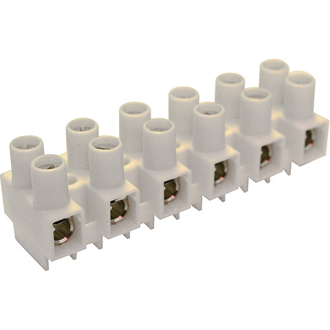 Altech Corporation-HE1WPR/06 Steckverbinder, Klemmenblöcke Conn Terminal Block 12 POS 8mm Screw Panel Mount 20A