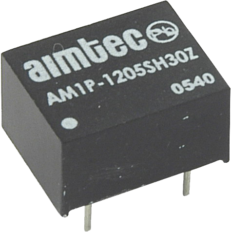 Aimtec-AM1P-0505SZ Convertitore da DC a DC e modulo di regolazione della commutazione Module DC-DC 5VIN 1-OUT 5V 0.2A 1W 4-Pin DIP Module