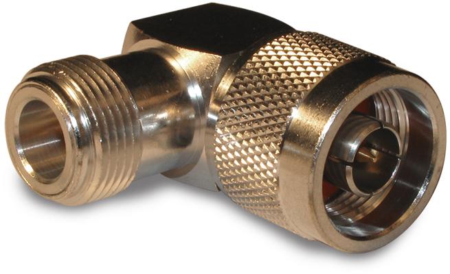 Amphenol RF-172193 Raccordement FR Conn Type N Adapter 0Hz to 11GHz 50Ohm RA PL/RCP Gold