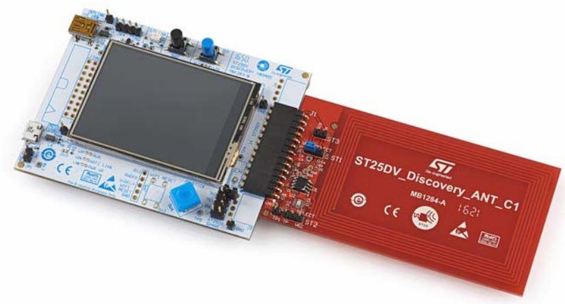 STMicroelectronics-ST25DV-DISCOVERY Cartes et kits de développement RF/sans fil ST25DV-DISCOVERY RF/Wireless Development Board ST25DV04K NFC/RFID Tag & Transponder Evaluation Kit - Arrow.com