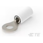 TE Connectivity-50840 Connector Terminals PIDG Ring Tongue Terminal 14AWG Copper White 21.82mm Nickel Loose