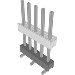 Conn Board Stacker HDR 5 POS 2.54mm Solder ST Top Entry SMD Tube