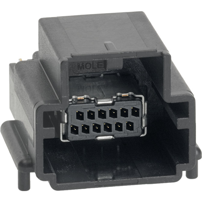 Molex-0348611406 Cabezales del conector y receptáculos PCB Conn Wire to Board HDR 12 POS 1.27mm Solder RA Side Entry Thru-Hole HSAutoLink II T/R