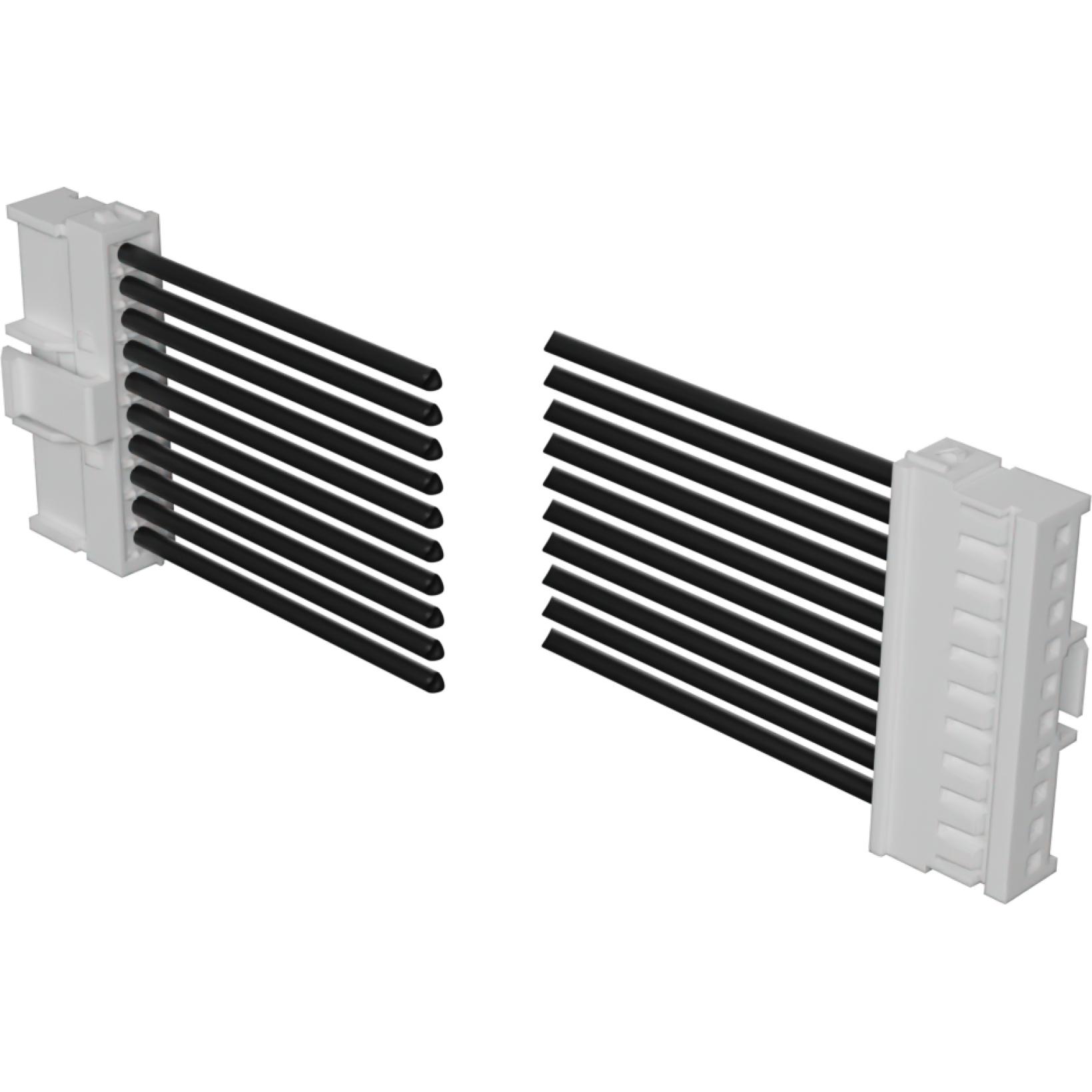 Molex-2244821104 Assemblage de câble autre Cable Assembly UL 10002 0.6m 22AWG Wire to Board to Wire to Board 10 to 10 POS F-F Crimp-Crimp Bag