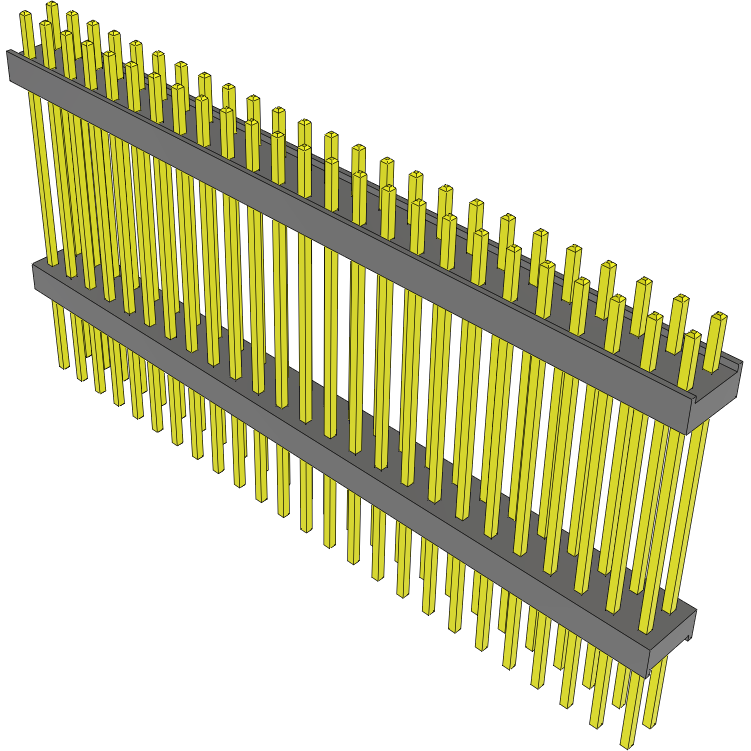 Samtec-EW-25-19-G-D-870 Steckverbinderleisten und Leiterplattenbuchsen Conn Board Stacker HDR 50 POS 2.54mm Solder ST Top Entry Thru-Hole Bulk