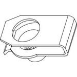 Connector Accessories Mounting Clip Straight Steel Black Phosphate