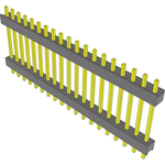 Conn Board Stacker HDR 19 POS 2.54mm Solder ST Top Entry Thru-Hole Bulk