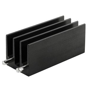 Same Sky (formerly CUI Devices)-HSE-B254-04H Dissipateur thermique Heat Sink Passive TO-218/TO-220 Vertical Thru-Hole Aluminum 6063-T5 15.96°C/W Black Anodized