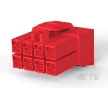 TE Connectivity-176275-2 Einzeladersteckverbinder, Gehäuse Conn Housing PL 8 POS 3.96mm Crimp ST Cable Mount Red Bag
