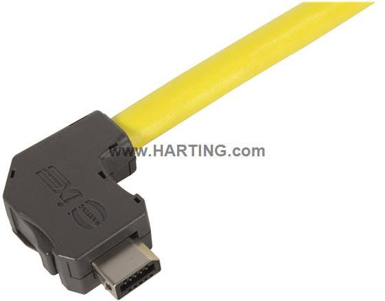 HARTING Technology Group-09451812582XL Cable Assembly Other Cable Assembly Round Copper Cable 24AWG IX Industrial 8 POS M IDT Bulk
