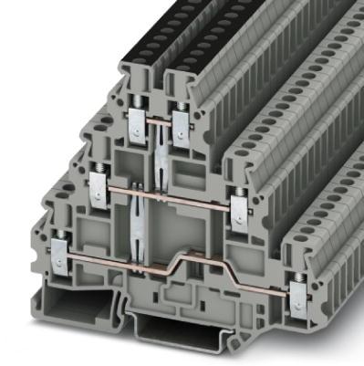 PHOENIX CONTACT-3214262 Steckverbinder, Klemmenblöcke Conn Multi-Level Terminal Block 6 POS Screw T DIN Rail 19A