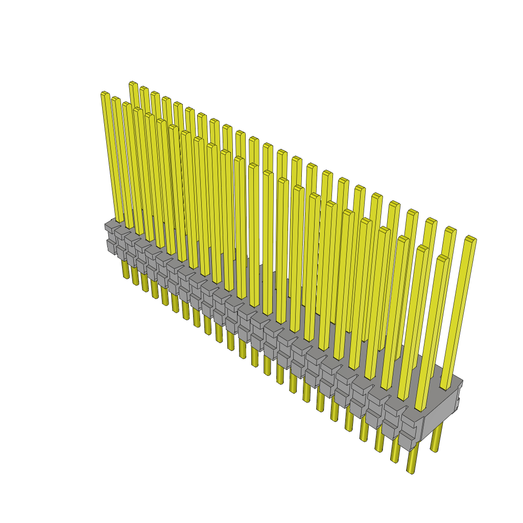 Samtec-TMS-124-57-G-D Steckverbinderleisten und Leiterplattenbuchsen Conn Unshrouded Header HDR 48 POS 1.27mm Solder ST Top Entry Thru-Hole Tube