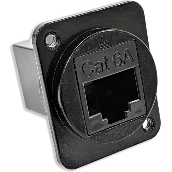 Switchcraft-EHRJ45D6AB Steckverbinder, Telefon und Telekommunikation Conn RJ-45 F 8 POS ST Flange Mount 8 Terminal 1 Port Cat 6a Individual