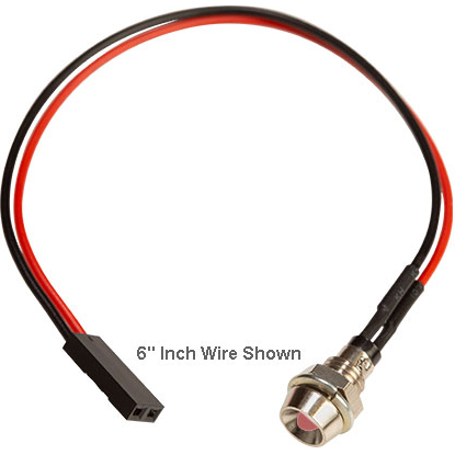 Bivar-MPR3RDW12.0-CC Panel Mount Indicators 3mm Recessed Chrome Panel Mount Indicator