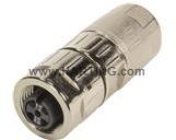 HARTING-21038212505 Connettore circolare Conn M12 Circular SKT 5 POS Screw ST Cable Mount 5 Terminal 1 Port