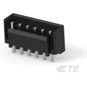 TE Connectivity-2213738-6 Embases de raccordement et réceptacles PCB Conn Shrouded Header (4 Sides) HDR 6 POS 3.96mm Solder ST Thru-Hole Tube