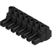 Weidmuller-1059610000 Blocs de raccordement de terminaux Conn Plug-in Terminal Block F 7 POS 7.62mm Screw RA Cable Mount 20A Box