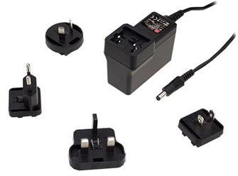 Mean Well Enterprises-GEM30I05-P1J Adaptador incorporado externo Plug-In Adapter Single-OUT 5V 4A 20W Carton