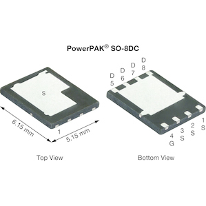 Vishay-SIDR668DP-T1-GE3 MOSFETs Trans MOSFET N-CH 100V 23.2A 8-Pin PowerPAK SO-DC EP T/R