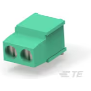 TE Connectivity-284410-2 Steckverbinder, Klemmenblöcke Conn Eurostyle Block F 2 POS 5mm Solder RA Thru-Hole 17.5A/Contact Carton