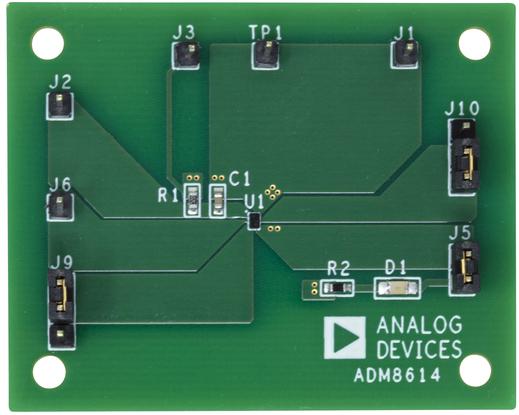 Analog Devices-ADM8614-EVALZ Cartes et kits de développement de gestion de la puissance ADM8614 Supervisory Circuit Evaluation Board