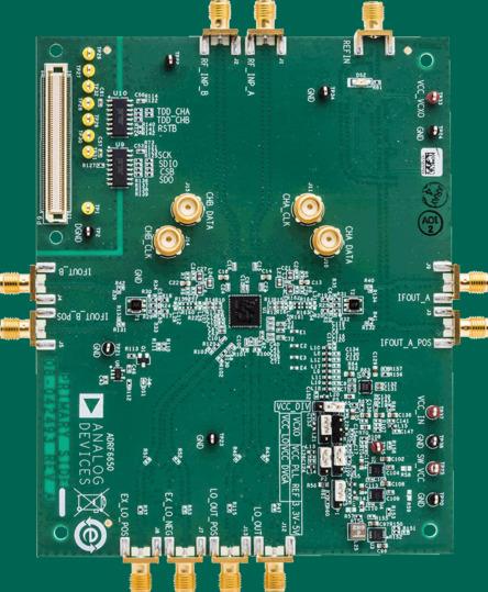 Analog Devices-ADRF6650-EVALZ RF/Drahtlos-Entwicklungsplatinen und Kits ADRF6650 Up-Down Converter and Mixer Evaluation Board