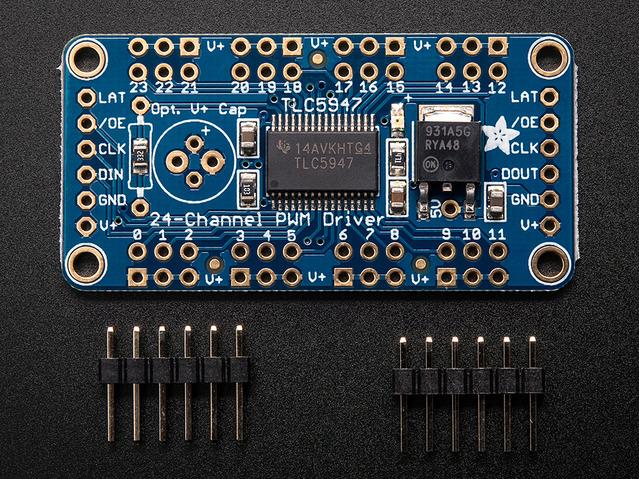 Adafruit Industries-1429 Herramientas y kits de desarrollo 24-Channel 12-bit PWM LED Driver - SPI Interface - TLC5947