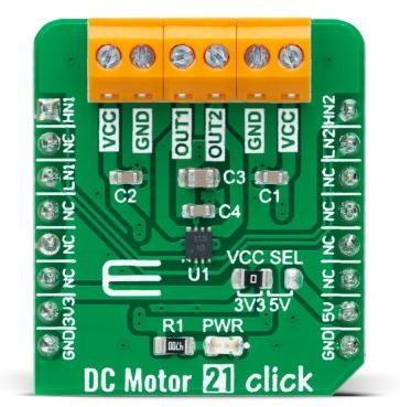 MikroElektronika-MIKROE-4877 Energiemanagement, Entwicklungsplatinen und -kits A3910 Motion Motor Control Click Board