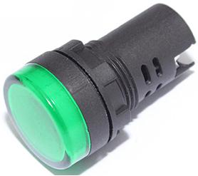 Mallory Sonalert Products-FL1P-22NA-1-G110V Panel Mount Indicators LED Panel Mount Indicator Uni-Color Green 10000mcd Bulk