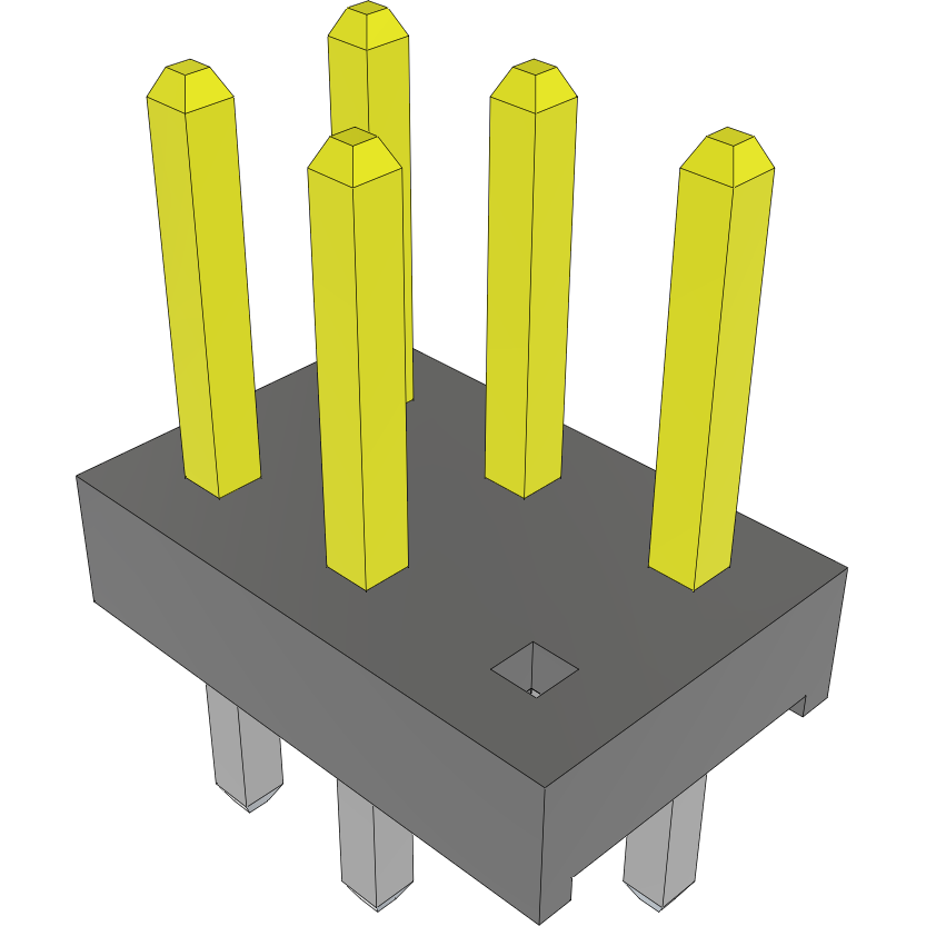 Samtec-TMM-103-03-L-D-005 Piastre connettori e prese PCB Conn Unshrouded Header HDR 6 POS 2mm Solder ST Thru-Hole Bulk