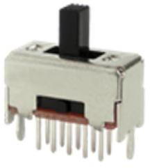 Littelfuse-SS-12D07-VG 4 NS GA PA Schiebeschalter Switch Slide ON ON SPDT Top Slide 0.3A 30VDC PC Pins Bracket Mount/Through Hole Bulk