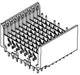 Molex-0746492502 Steckverbinder, Mutterplatine Conn VHDM HDR 150 POS 2mm Press Fit ST Thru-Hole VHDM-HSD™ Tube