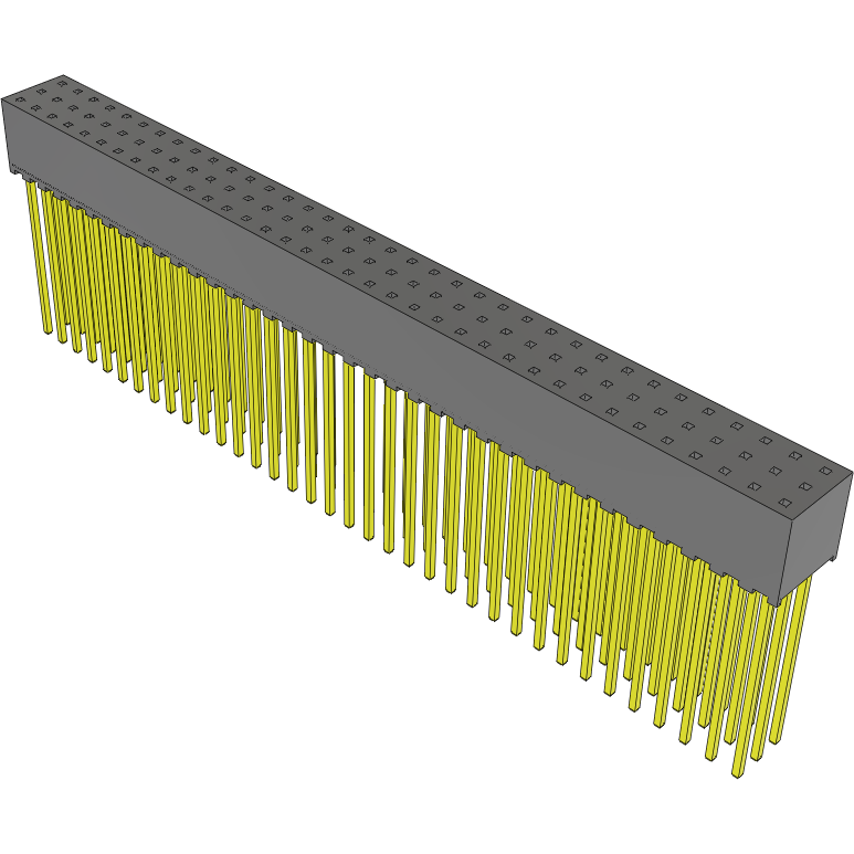 Samtec-SQT-136-02-L-T Cabezales del conector y receptáculos PCB Conn Socket Strip SKT 108 POS 2mm Solder ST Thru-Hole Tube