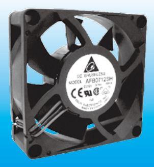 Delta Electronics-AFB0712SH-AF00 Gebläse und Lüfter DC Fan Axial Ball Bearing 12V 5V to 13.8V 61.05CFM 50.5dB 70 X 70 X 25.4mm
