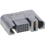 EXTreme Ten60Power Right-Angle Receptacle with Guides, 1 Split Power Circuit, 30 Signal Circuits, Press Fit Tail