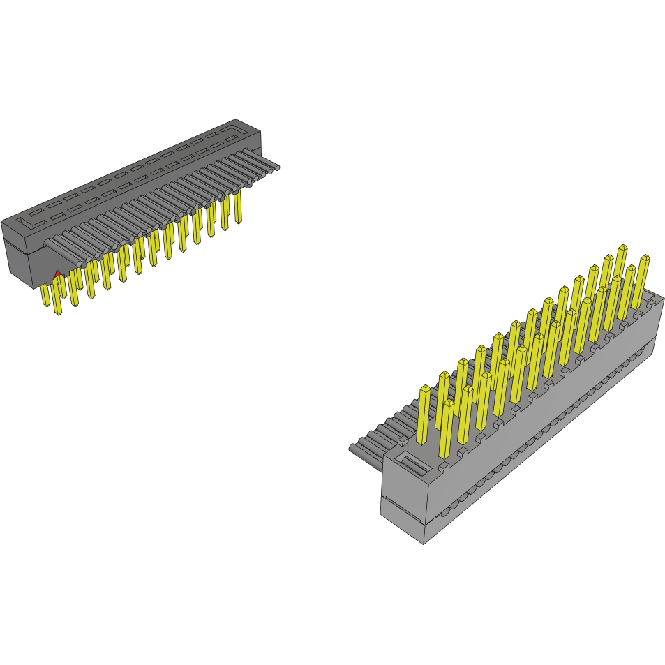 Samtec-HCMD-13-D-05.00-02-G-R Flachband Kabelbaugruppen Cable Assembly 0.12m 28AWG 2.54mm 26 to 26 POS IDC Connector to IDC Connector M-M Clamshell
