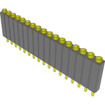 Conn Socket Strip SKT 17 POS 2.54mm Solder ST Top Entry Thru-Hole Bulk