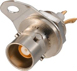 Cinch Connectivity Solutions-BJ77FL RF-Steckverbinder Conn TRB RCP Solder Pot ST Panel Mount