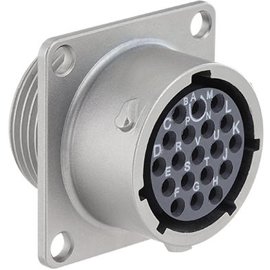 Eaton-UT0X014D19PW Steckverbinder, rund Conn Circular PIN 19 POS Solder ST Flange Mount 19 Terminal 1 Port