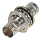 HUBER+SUHNER-34_BNC-50-0-6/100_NE RF-Steckverbinder Conn BNC Adapter 0Hz to 4GHz 50Ohm ST Panel Mount F/F Gold Over Nickel Single