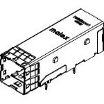 Conn I-Pass+ RCP 36 POS 0.75mm Press Fit RA Thru-Hole 36 Terminal 1 Port iPass+ Tray