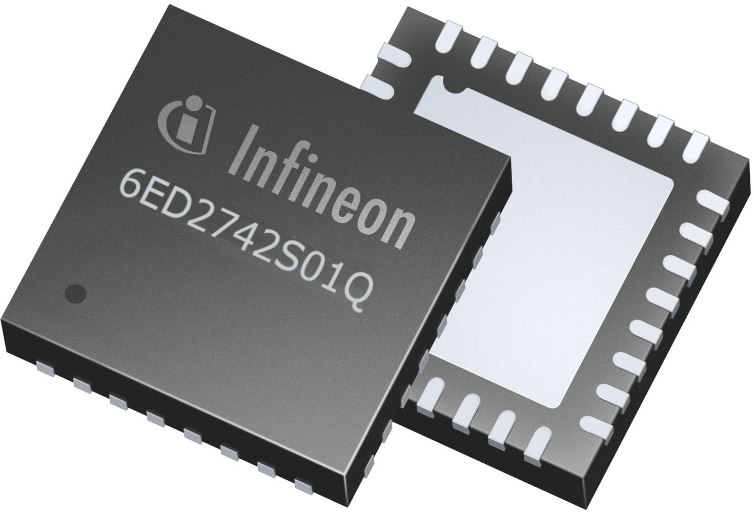 Infineon Technologies AG-6ED2742S01QXTMA1 栅极和功率驱动器 Driver 2A 6-OUT High Side/Low Side Half Brdg Non-Inv Automotive 32-Pin VQFN EP T/R