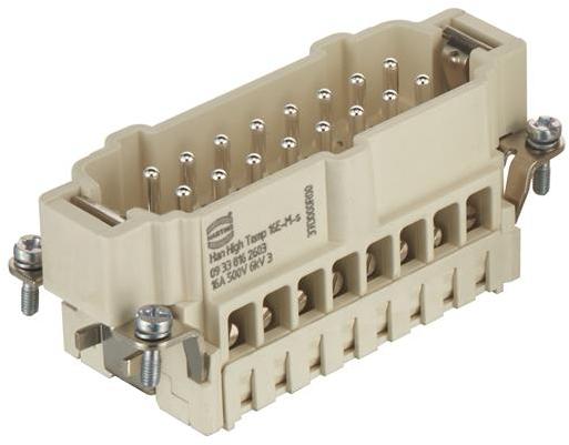 HARTING-09338162603 Steckverbinder, rechteckig Conn Rectangular M 16 POS Screw ST Panel Mount