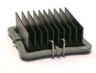 Advanced Thermal Solutions-ATS-53325K-C1-R0 Disipador de calor Heat Sink Passive BGA Straight Clip Aluminum 5.88°C/W Black Anodized