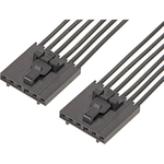 Cable Assembly UL 11028 0.1m 22AWG Wire to Board to Wire to Board 6 to 6 POS F-F Crimp-Crimp Bag