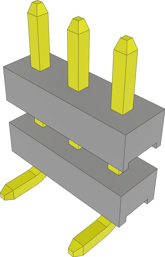 Samtec-TW-03-02-F-S-210-SM-TR Steckverbinderleisten und Leiterplattenbuchsen Conn Board Stacker HDR 3 POS 2mm Solder ST SMD T/R
